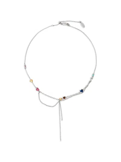 Bimba Y Lola Heart-charm Chain Necklace In Silver