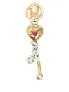 Bimba Y Lola Heart-charm Keyring In Gold