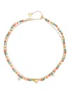 Bimba Y Lola Bead-embellished Necklace In Gold