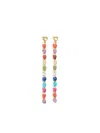 Bimba Y Lola Heart Crystal Earrings In Multi