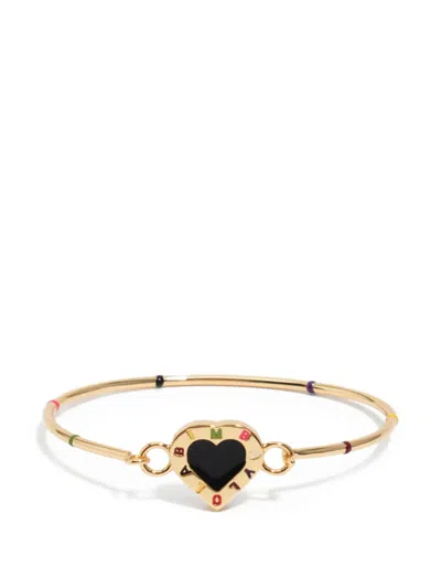 Bimba Y Lola Heart Detail Bracelet In Gold