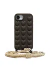 Bimba Y Lola Heart-embellished Iphone 16e Phone Case In Brown