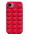 Bimba Y Lola Heart-embellished Phone Case In Red