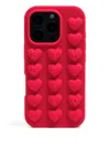 Bimba Y Lola Heart-embellished Phone Case In Red