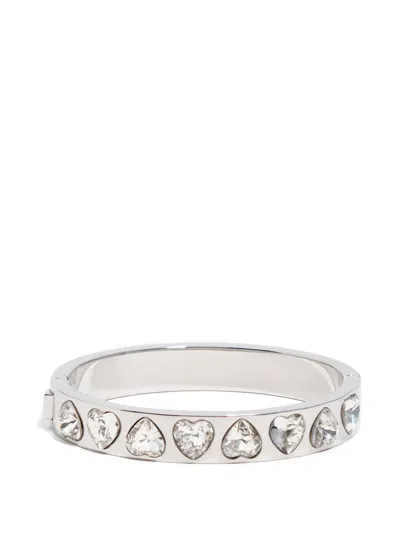 Bimba Y Lola Heart Embellishment Bracelet In Silver