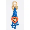 Bimba Y Lola Heart Key Ring With Ropes In Blue