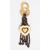 Bimba Y Lola Heart Key Ring With Ropes In Gold