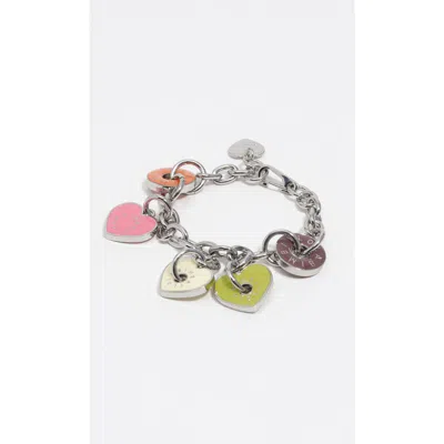 Bimba Y Lola Heart Logos Bracelet In Multi