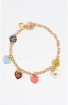 Bimba Y Lola Heart Logos Necklace In Multi