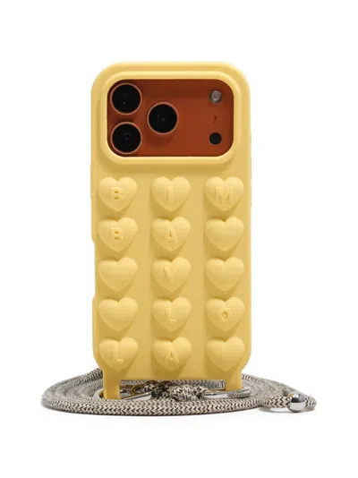 Bimba Y Lola Heart-motif Phone Case In Yellow