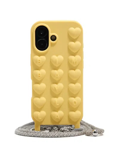 Bimba Y Lola Heart-motif Phone Case In Yellow