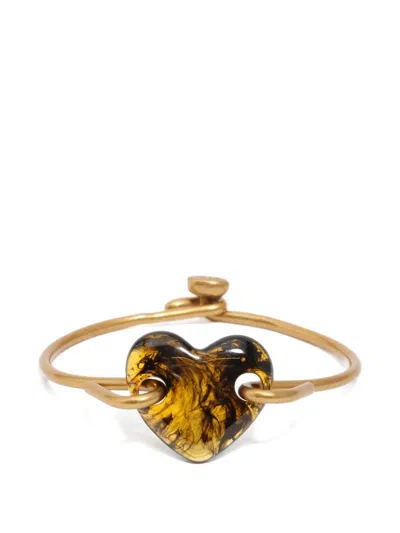 Bimba Y Lola Heart-pendant Bracelet In Gold