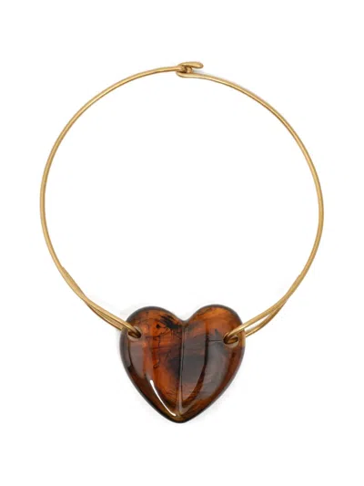 Bimba Y Lola Heart-pendant Necklace In Gold
