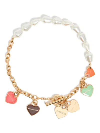 Bimba Y Lola Heart-pendant Necklace In Gold