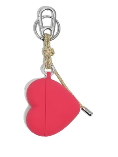 Bimba Y Lola Heart-shaped Airpods Case In Pink