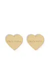 Bimba Y Lola Heart Stud Earrings In Gold