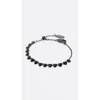 Bimba Y Lola Heart-shaped Crystals Bracelet In Black