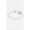 Bimba Y Lola Hearts Crystals Bracelet In Metallic