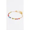 Bimba Y Lola Hearts Crystals Bracelet In Gold