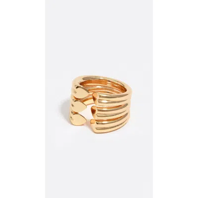 Bimba Y Lola Hearts Ring In Gold
