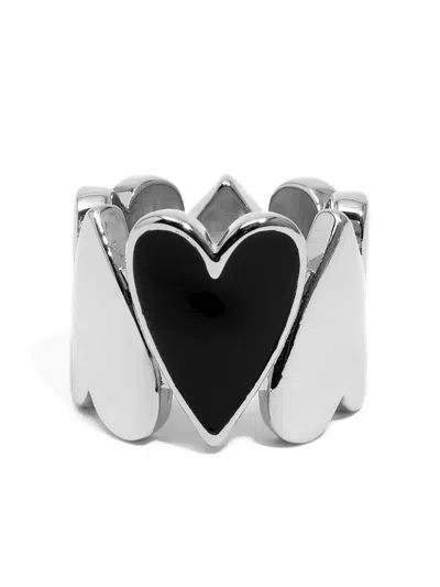 Bimba Y Lola Hearts Shape Ring In Silver