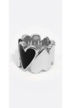 Bimba Y Lola Hearts Shape Ring In Silver