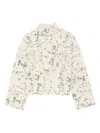 Bimba Y Lola High-neck Speckled Sweater In White