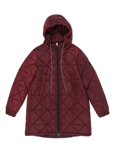 Bimba Y Lola Hooded Puffer Coat In Red