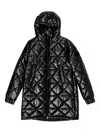 Bimba Y Lola Straight Hooded Puffer In Black