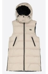 Bimba Y Lola Hooded Reversible Vest In Multi