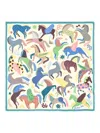 Bimba Y Lola Horse-print Scarf In Neutral