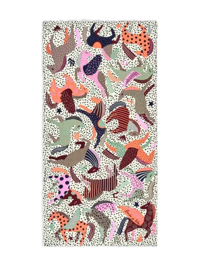 Bimba Y Lola Horse-print Scarf In Multi