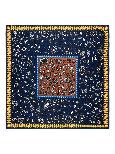 Bimba Y Lola Ikatmix-print Scarf In Blue