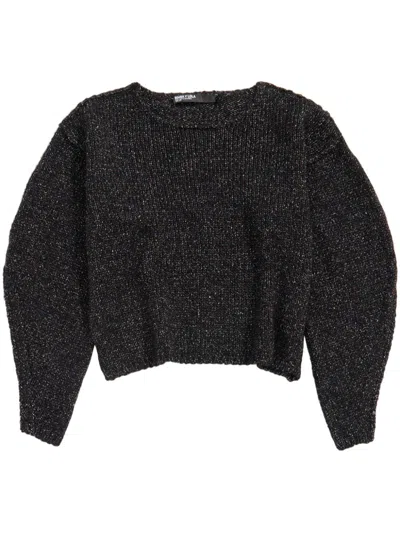 Bimba Y Lola Inside-out Seams Jumper In Black