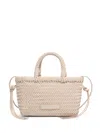 Bimba Y Lola Interwoven Tote Bag In Neutrals