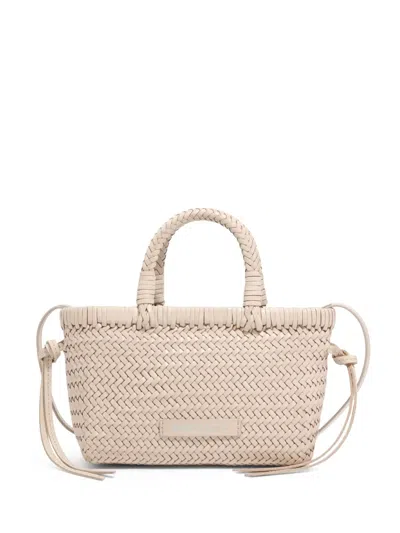 Bimba Y Lola Interwoven Tote Bag In Neutrals