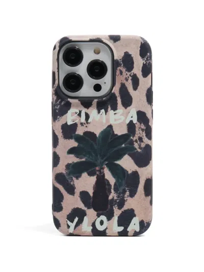 Bimba Y Lola Iphone 15 Pro Animal-print Phone Case In Pink
