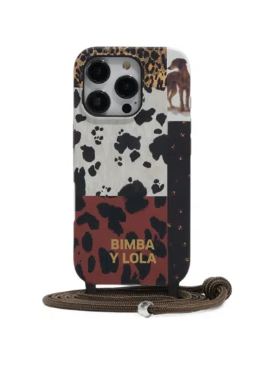 Bimba Y Lola Iphone 16 Pro Patchwork Pony Hard Case In Multi