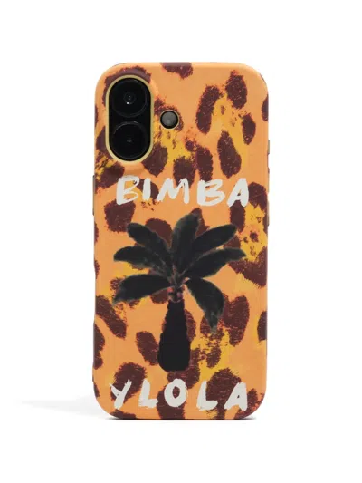 Bimba Y Lola Iphone 17 Animal-print Phone Case In Brown