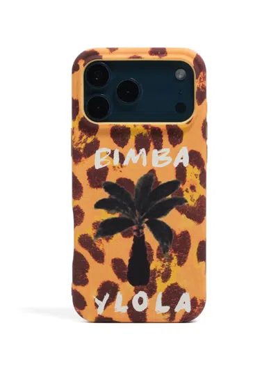 Bimba Y Lola Iphone 17 Pro Max Animal-print Phone Case In Brown