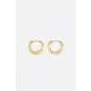 Bimba Y Lola Irregular Hoop Earrings In Multi