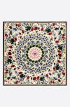 Bimba Y Lola Kaleidoscopic Flowers Scarf In Neutral