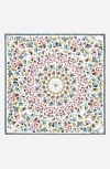 Bimba Y Lola Kaleidoscopic Flowers Scarf In White