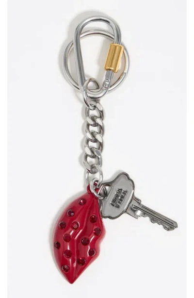 Bimba Y Lola Key Lip Key Ring In Red