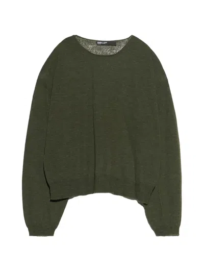 Bimba Y Lola Khaki Wool Sweater In Green