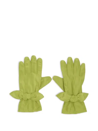 Bimba Y Lola Knot Gloves In Green