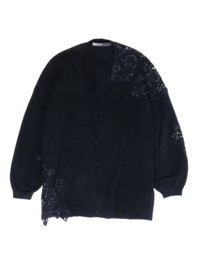 Bimba Y Lola Lace Cardigan In Blue