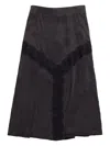 Bimba Y Lola Lace-detailing Midi Skirt