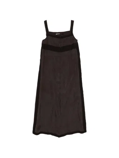 Bimba Y Lola Lace-trim Midi Dress In Black