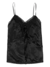 Bimba Y Lola Lace-trim Top In Black